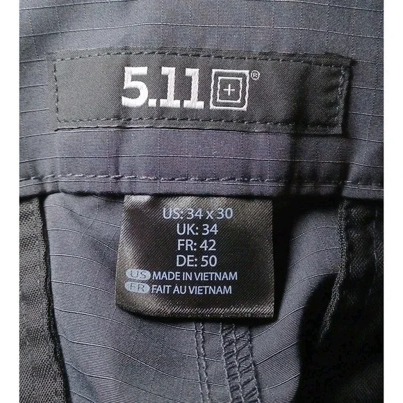 5.11 Tactical Mens Gray 34x30 Gray Pants - Picture 10 of 11